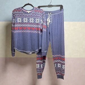PJ Salvage Fair Isle Pajama Lounge Set -NWOT-Small